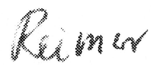 eine Unterschrift