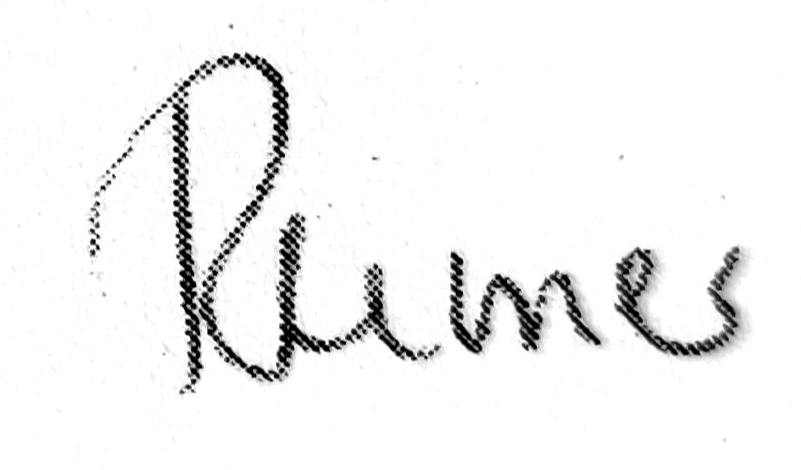 eine Unterschrift