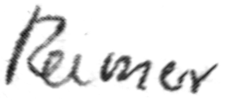 eine Unterschrift