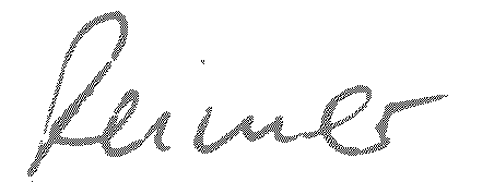 eine Unterschrift