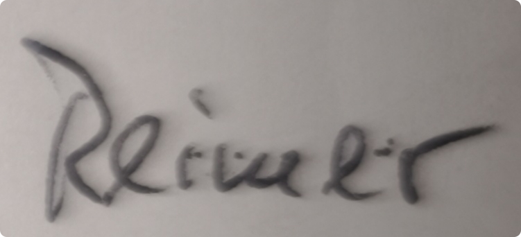 eine Unterschrift