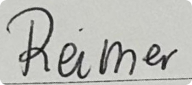 eine Unterschrift